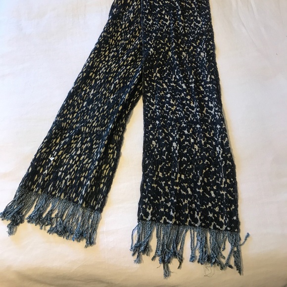 Viscose And Cotton Scarf Vintage - Picture 1 of 3